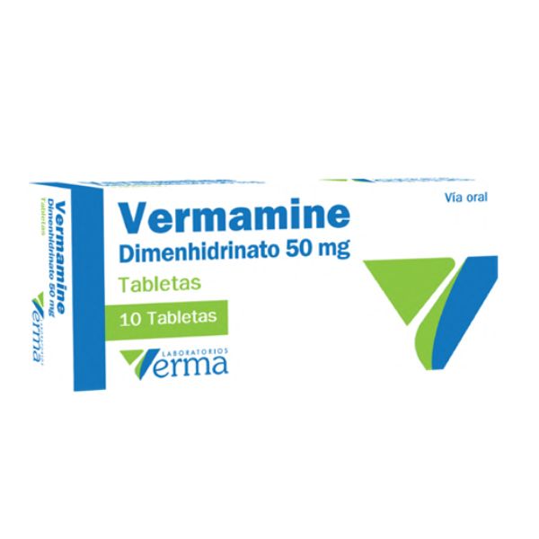 VERMAMINE DIMENHIDRATO 50 MG