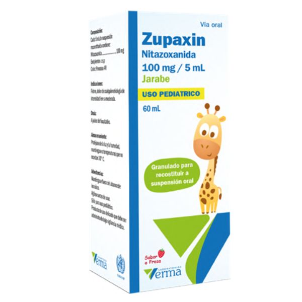 15 ZUPAXIN NITAZOXANIDA 100 MG / 5 ML