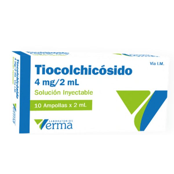 24 TIOCOLCHICÓSIDO 4 MG / 2 ML