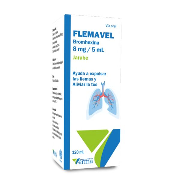 25 FLEMAVEL BROMHEXINA 8 MG / 5 ML