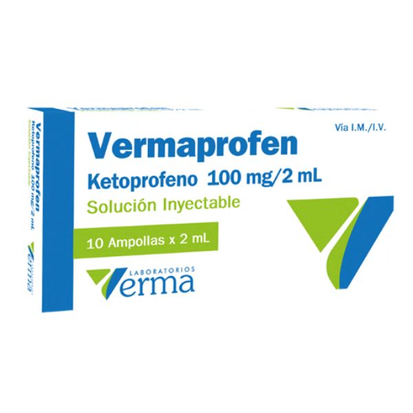 4 VERMAPROFEN KETOPROFENO / 100 MG / 2 ML